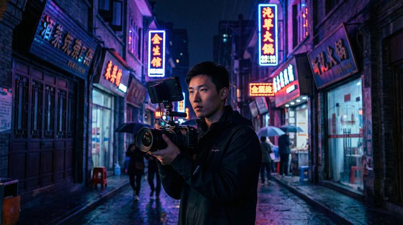 萝莉岛 - 城市夜景短视频教程